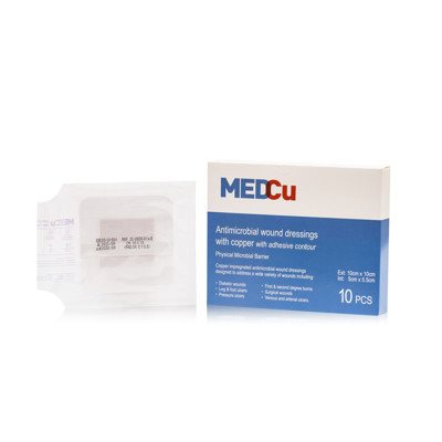 MEDCU, antimikrobinis vario tvarstis lipniu kraštu, N10, 10 x 10 cm