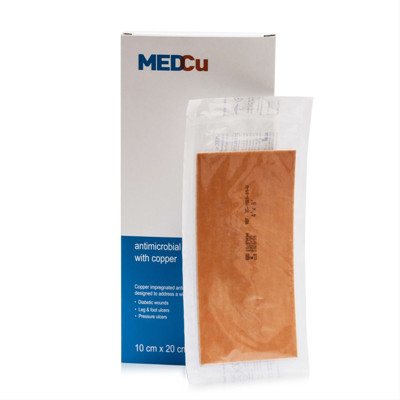 MEDCU, antimikrobinis vario tvarstis, N10, 10 x 20 cm