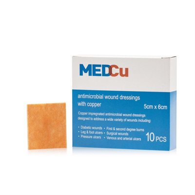 MEDCU, antimikrobinis vario tvarstis, N10, 5 x 6 cm