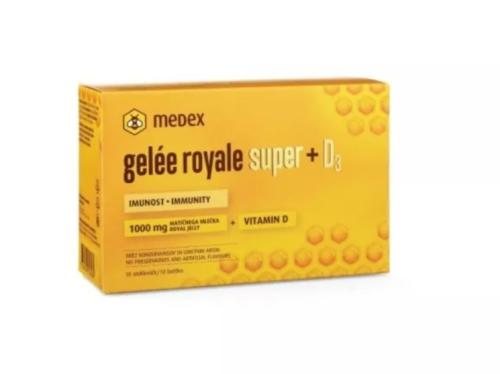 MEDEX maisto papildas GELEE ROYALE SUPER + D3, N, 16 x 9 ml