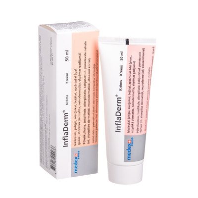 MEDEX SWISS INFLADERM, kremas, 50 ml