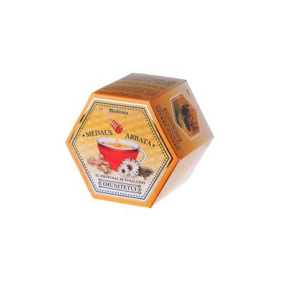 Medicata medaus arbata su propoliu ir žolelėmis "Imunitetui", 140 g