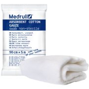Medicininė marlė, nesterili, MEDRULL x 5 m, 90 cm