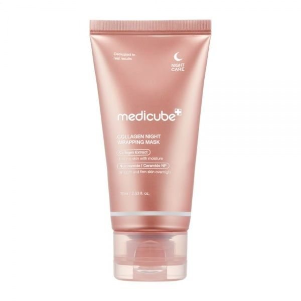 MEDICUBE naktinė veido kaukė COLLAGEN NIGHT WRAPPING MASK, 75 ml