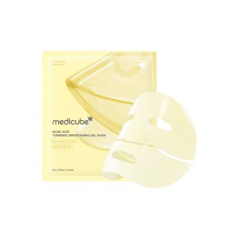 MEDICUBE veido kaukė KOJIC ACID TURMERIC BRIGHTENING GEL MASK, 1 vnt