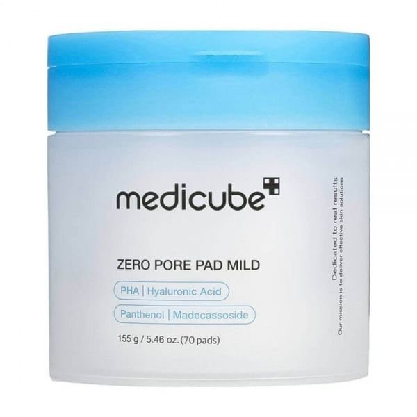 MEDICUBE veido padukai ZERO PORE MILD PADS, 155 g, 70 vnt