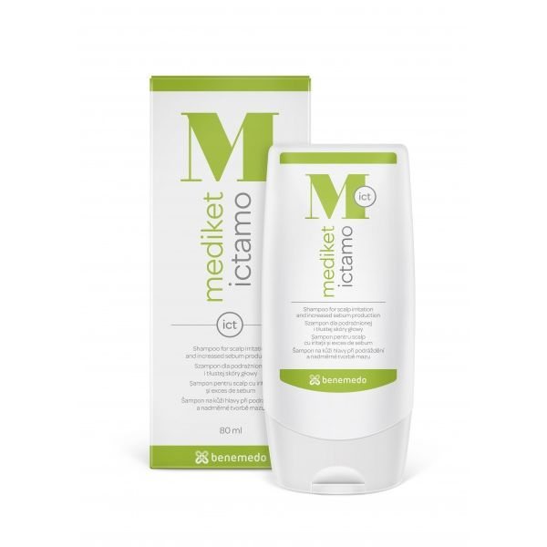 MEDIKET šampūnas pleiskanotai galvos odai ICTAMO nuo ., 80 ml, 12 m
