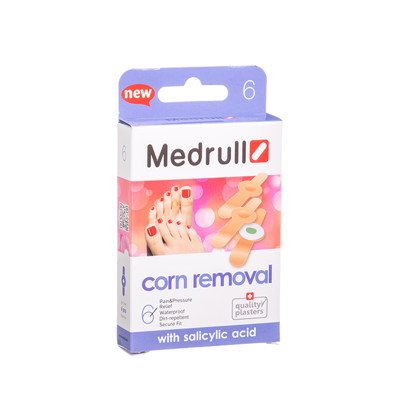 MEDRULL CORN REMOVAL PLASTER, pleistras nuo nuospaudų, 6 vnt