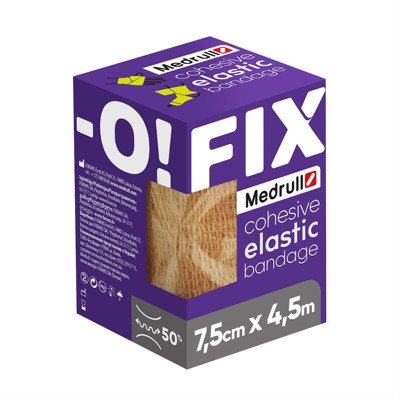 MEDRULL FIX-O, neaustinės medžiagos lipnus tvarstis, x 4,5 m, 7.5 cm