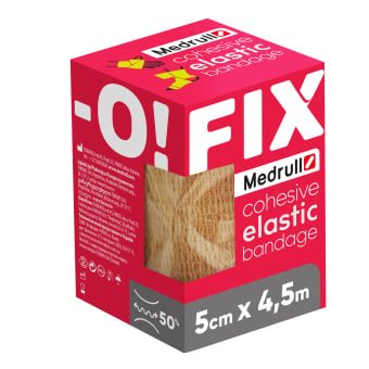 MEDRULL lipnus elastinis tvarstis iš neaustinės medžiagos FIX-O, x 4,5 m, 1 vnt., 5 cm