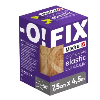 MEDRULL lipnus elastinis tvarstis iš neaustinės medžiagos FIX-O, x 4,5 m, 1 vnt., 7.5 cm