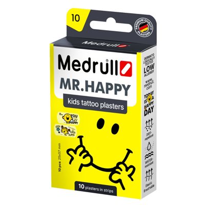MEDRULL MR. HAPPY, vaikiškas pleistras, 10 vnt