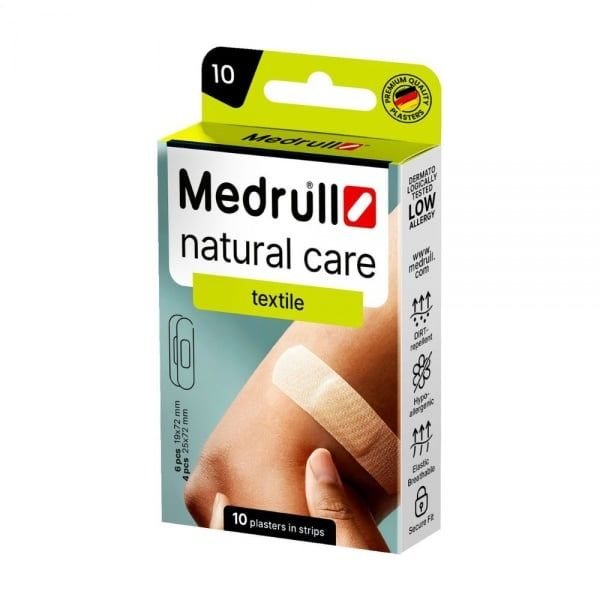 MEDRULL pleistrai NATURAL CARE, 10 vnt