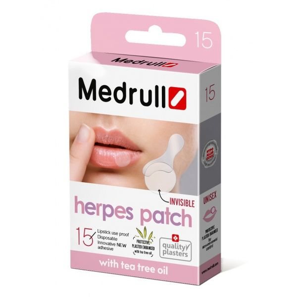 MEDRULL pleistrai nuo herpeso, 15 vnt