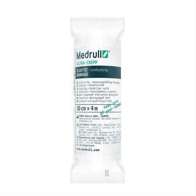 MEDRULL ULTRA-CREPP, elastinis tvarstis, x 10 cm, 4 m