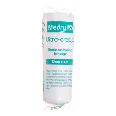 MEDRULL ULTRA-CREPP, elastinis tvarstis, x 12 cm, 4 m