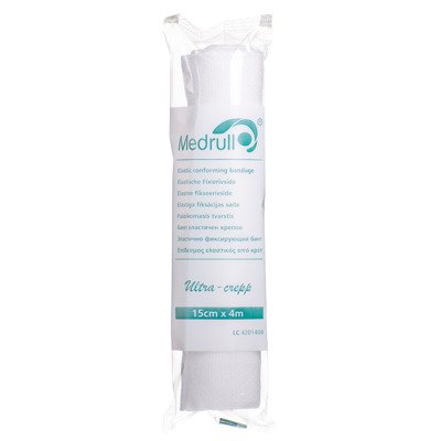 MEDRULL ULTRA-CREPP, elastinis tvarstis, x 15 cm, 4 m