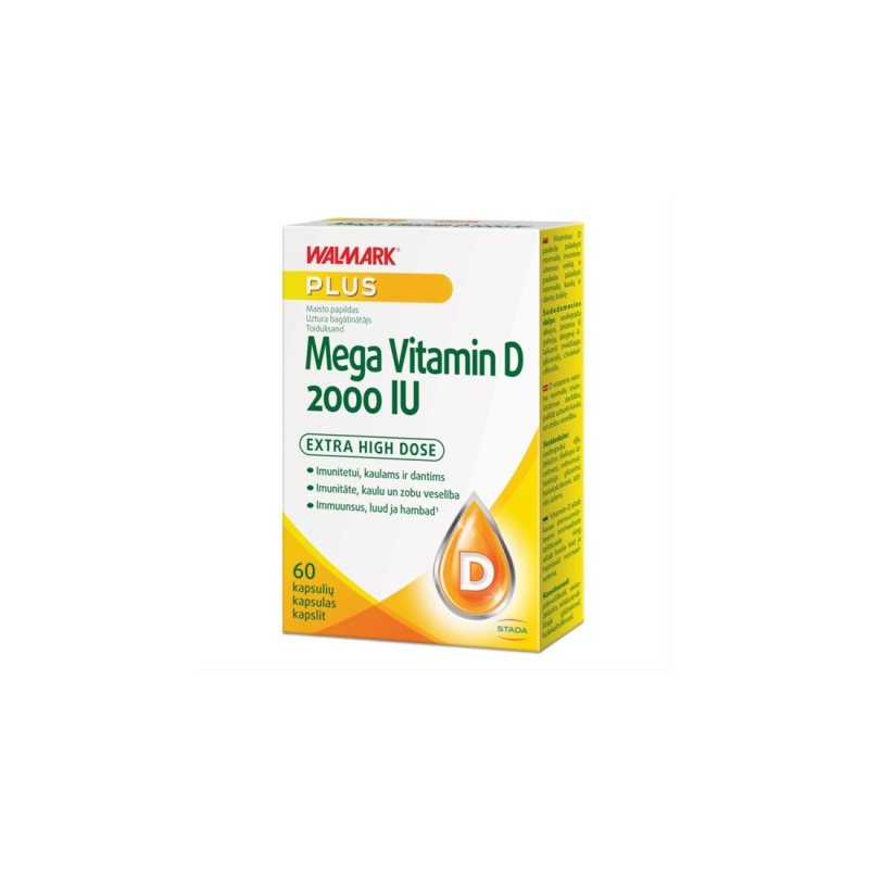MEGA VITAMIN D 2000IU kaps. N60