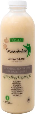 Mėmelio fermentuotas avižų produktas su česnaku, 1 l