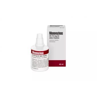 Menovazinas 25/10 mg/ml, odos tirpalas, N1