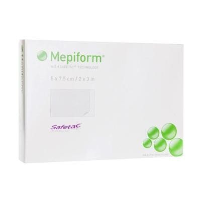 MEPIFORM STERILE SELF-ADHERENT SILICONE DRESSING N5 (MOLNLYCKE), 5 x 7.5 cm