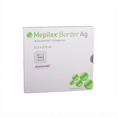 Mepilex Border Ag tvarstis, N5, 12.5 x 12.5 cm