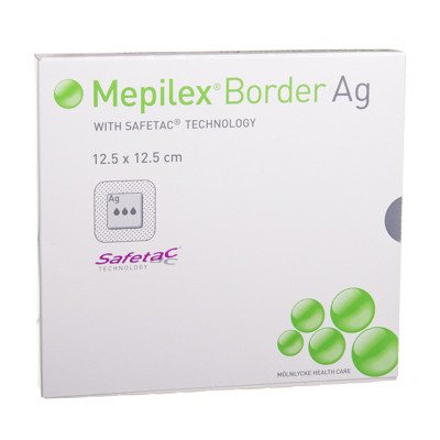 MEPILEX BORDER AG, tvarstis, x 12,5 cm, silikoninis, 5 vnt., 12.5 cm