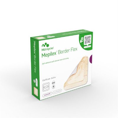 MEPILEX BORDER FLEX, x 7,5 cm, 5 vnt., 7.5 cm