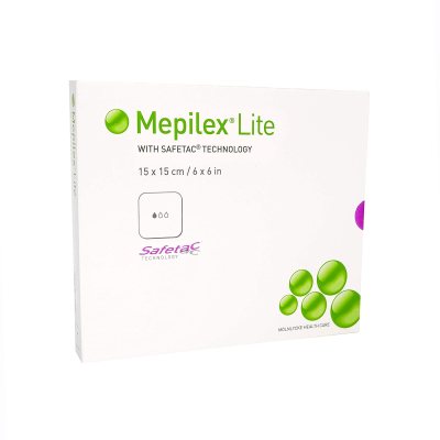 Mepilex Lite tvarstis, N5, 15 x 15 cm