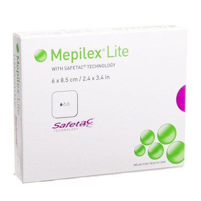 MEPILEX LITE, tvarstis, x 8,5 cm, silikoninis, 5 vnt., 6 cm