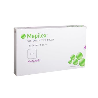 MEPILEX silikoninis tvarstis, 5 vnt., 10 x 20 cm