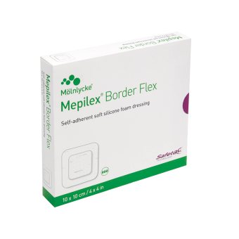 MEPILEX silikoninis tvarstis BORDER FLEX, 5 vnt., 10 x 10 cm