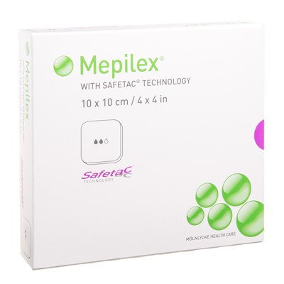 MEPILEX, tvarstis, x 10 cm, silikoninis, 5 vnt., 10 cm