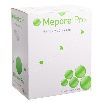 MEPORE PRO, neperšlampantis lipnus tvarstis, 40 vnt., 9 x 10 cm