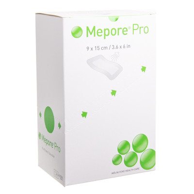 MEPORE PRO, neperšlampantis lipnus tvarstis, 40 vnt., 9 x 15 cm