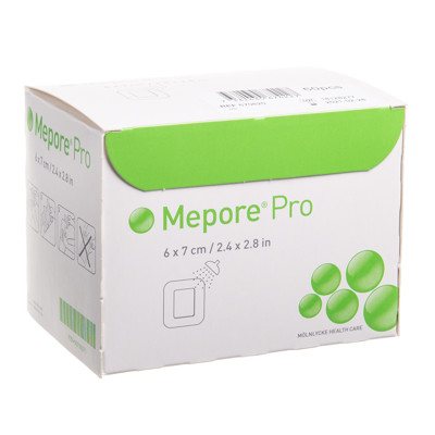 MEPORE PRO, neperšlampantis lipnus tvarstis, 60 vnt., 6 x 7 cm