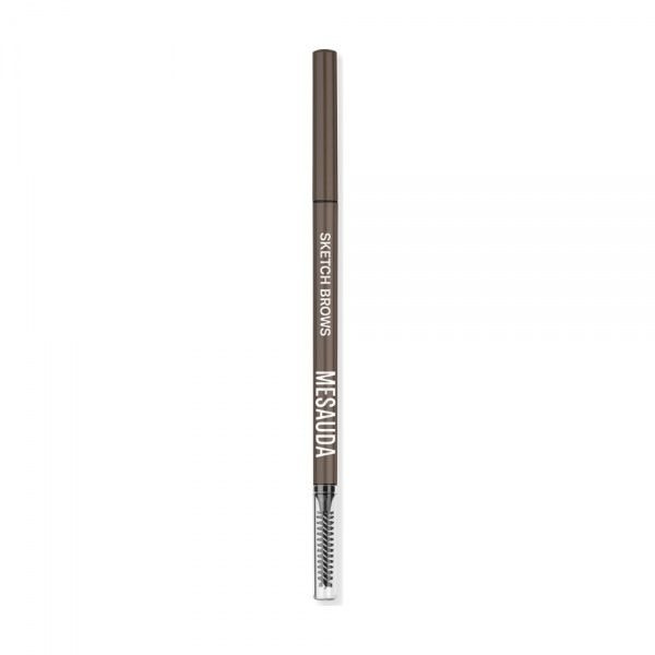MESAUDA antakių pieštukas SKETCH BROWS, Nr. 102 Brunette, 0.09 g