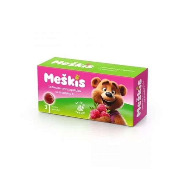 MEŠKIS ledinukai gerklei, 3 vnt