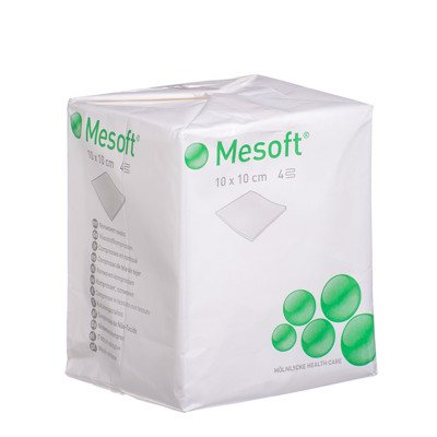 MESOFT, x 10 cm, nesterilios neaustinės servetėlės, 100 vnt., 10 cm