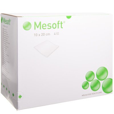 MESOFT, x 10 cm, sterilios neaustinės servetėlės, 5 x 24 vnt., 20 cm