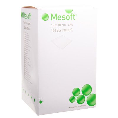 MESOFT, x 10 cm, sterilios neaustinės servetėlės, 5 x 30 vnt., 10 cm