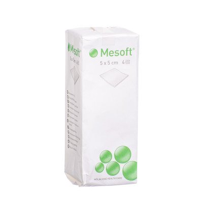 MESOFT, x 5 cm, nesterilios tankios neaustinės servetėlės, 100 vnt., 5 cm