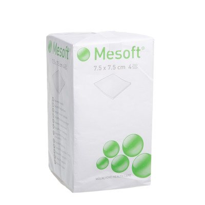 MESOFT, x 7,5 cm, nesterilios tankios neaustinės servetėlės, 100 vnt., 7.5 cm