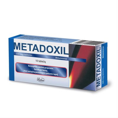 METADOXIL, 500 mg, 10 tablečių