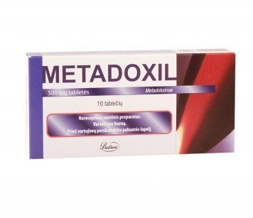 METADOXIL 500 mg tabletės N10