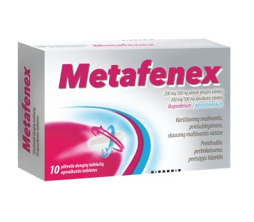 METAFENEX 200 mg/500 mg plėvele dengtos tabletės N10
