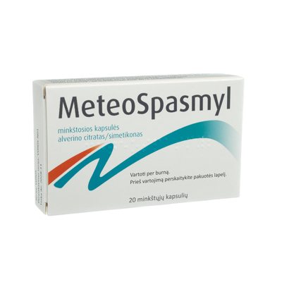 METEOSPASMYL (l.imp), 60 mg/300 mg, minkštosios kapsulės, N20