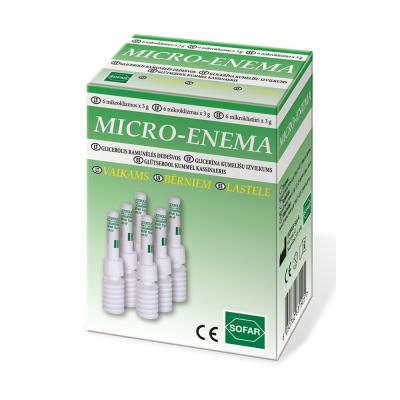 MICRO-ENEMA tiesiosios žarnos mikroklizma, N6, 3 g