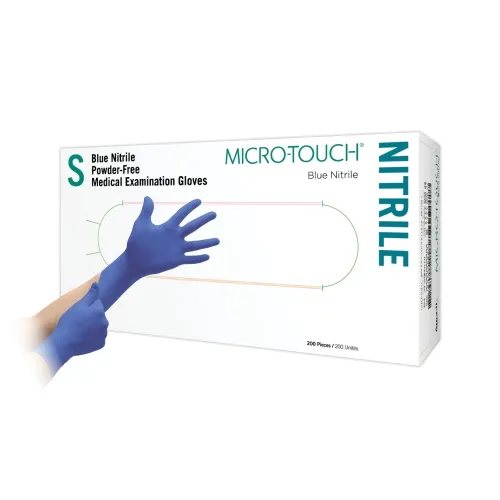 MICRO-TOUCH® nesterilios medicininės pirštinės BLUE NITRILE, S, N200