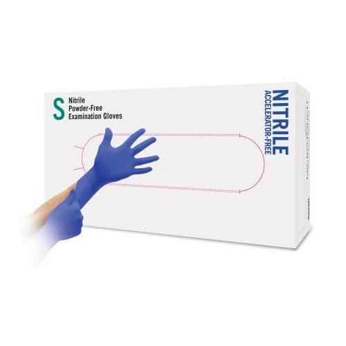 MICRO-TOUCH nesterilios pirštinės NITRILE ACCELERATOR-FREE, S, N100